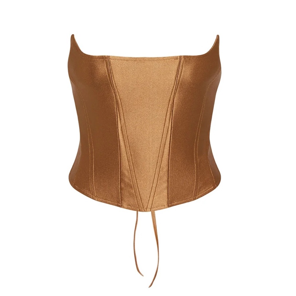 Rezek Copper Corset Top